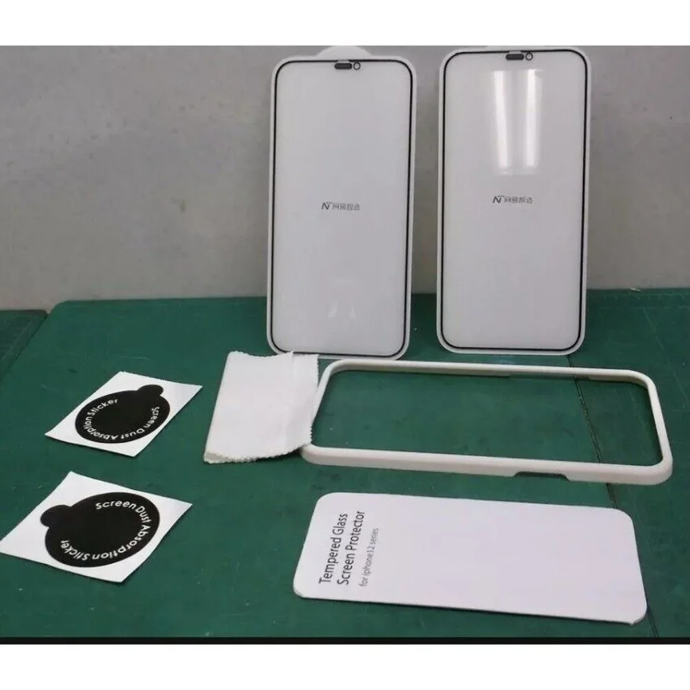 Glass Screen Protector CORTUTOL Dustproof Upgrade，Compatible with iPhone 12 /iPh